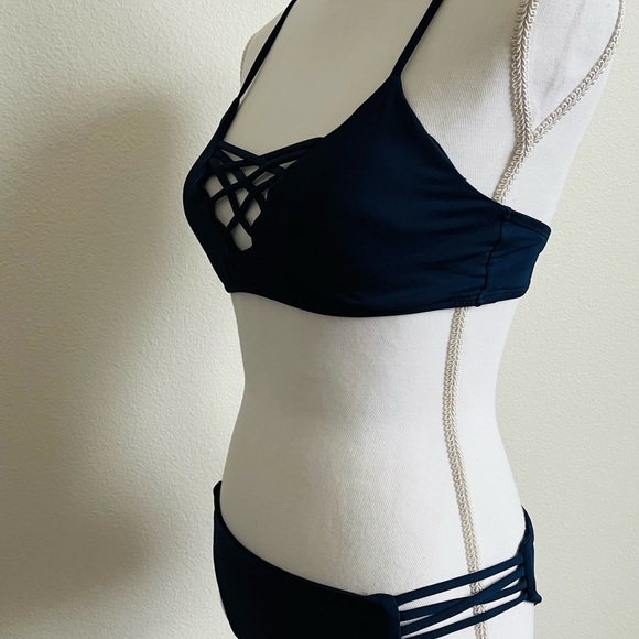 Dark blue Strappy Bikini Set XS - Picture 6 of 7
